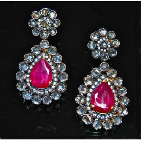 Ruby Dangler Earrings