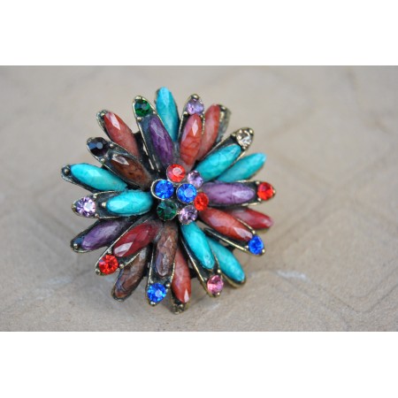  Vibrant Multicoloured Ring