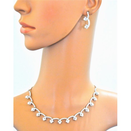 Pearl Diamond Necklace Set